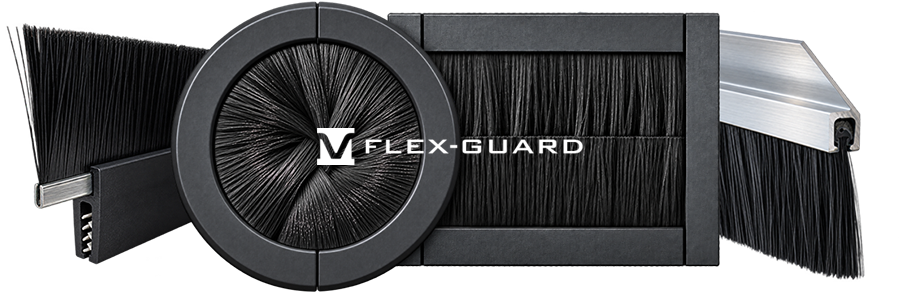 Flex-Guard Aluminum Brush Seal Mounting Profile