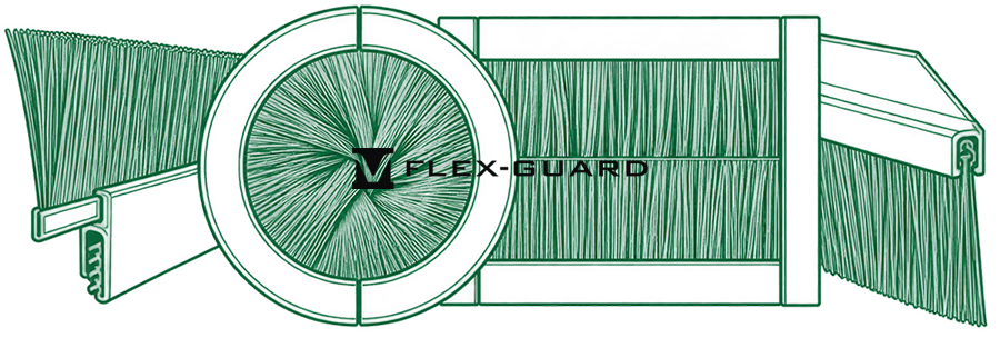 Flex-Guard Aluminum Brush Seal Mounting Profile